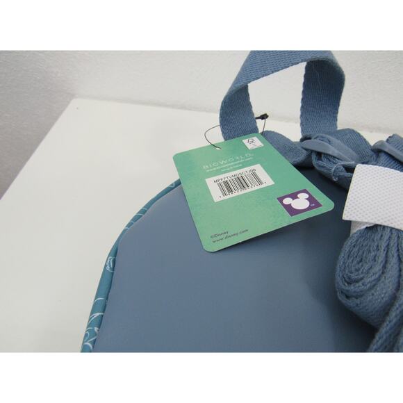 NWT Bioworld Stitch Blue and White Printed Mini Back Pack Mini Bag - Picture 3 of 5